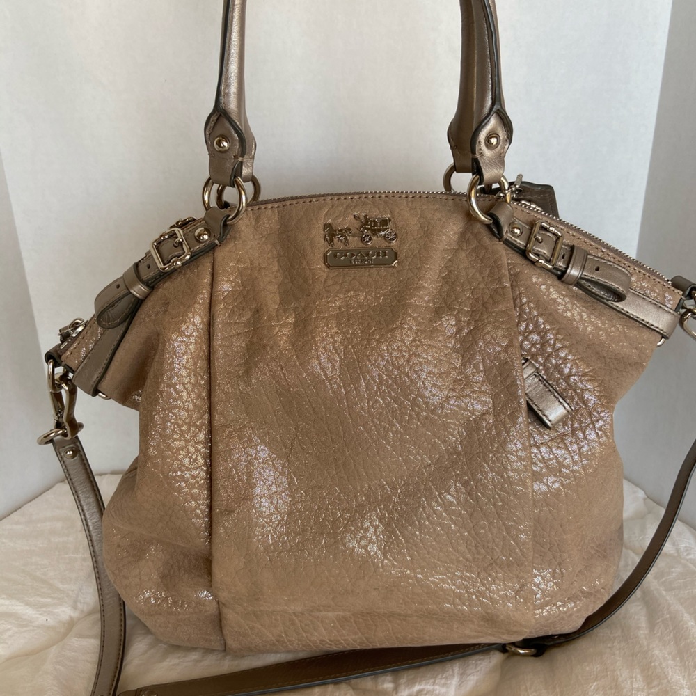 Coach Madison Linsey Satchel